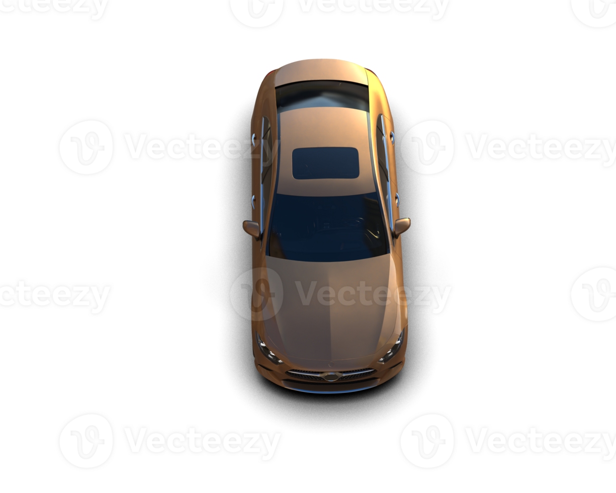 Modern car isolated on background. 3d rendering - illustration png