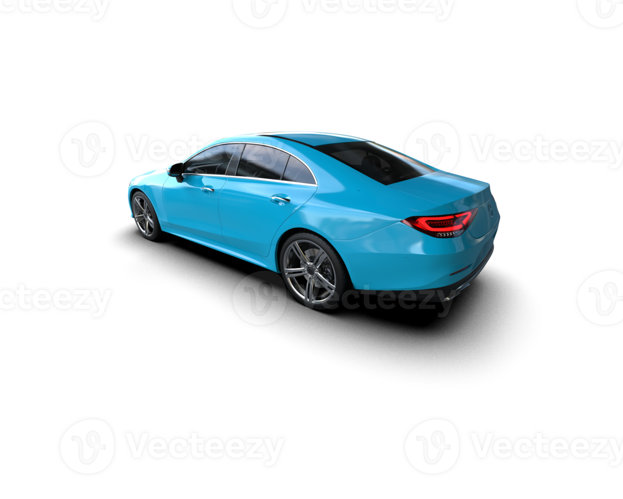 Modern car isolated on background. 3d rendering - illustration png