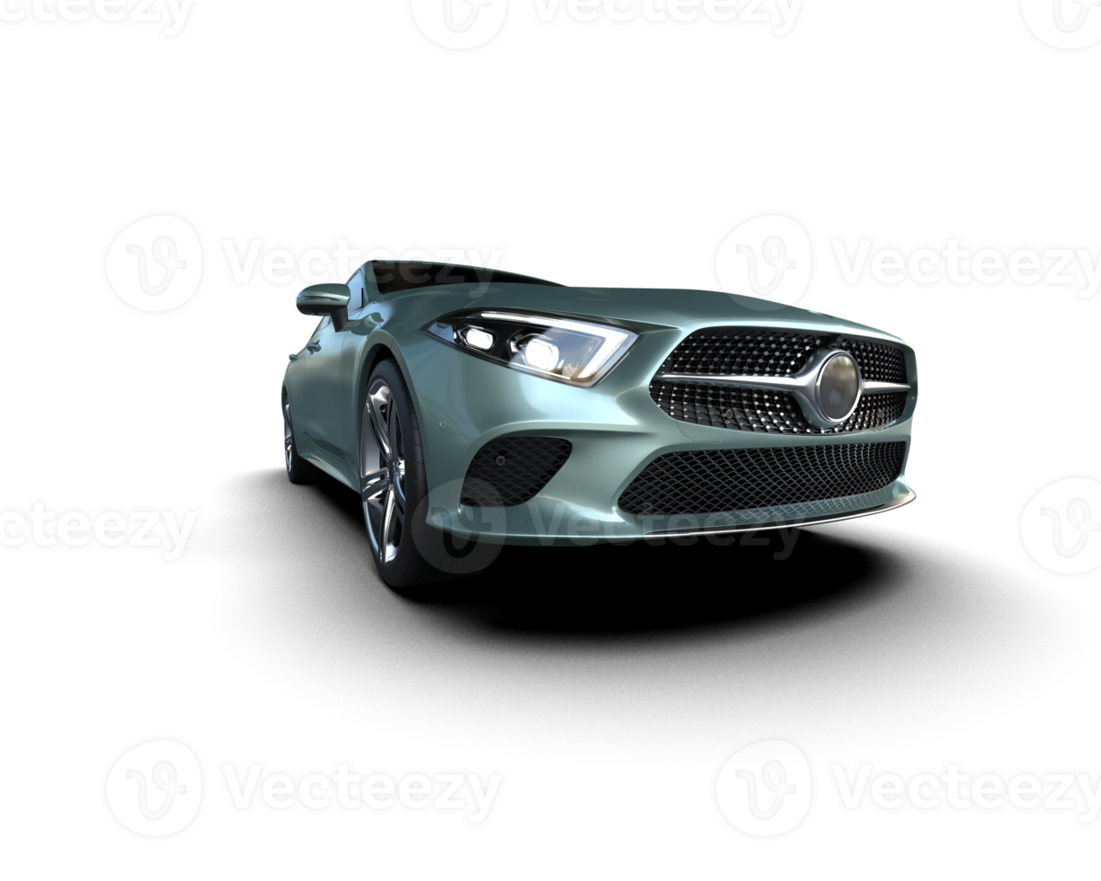 Modern car isolated on background. 3d rendering - illustration png