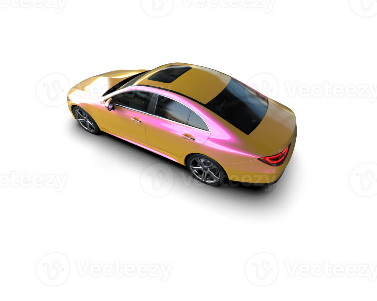 Modern car isolated on background. 3d rendering - illustration png