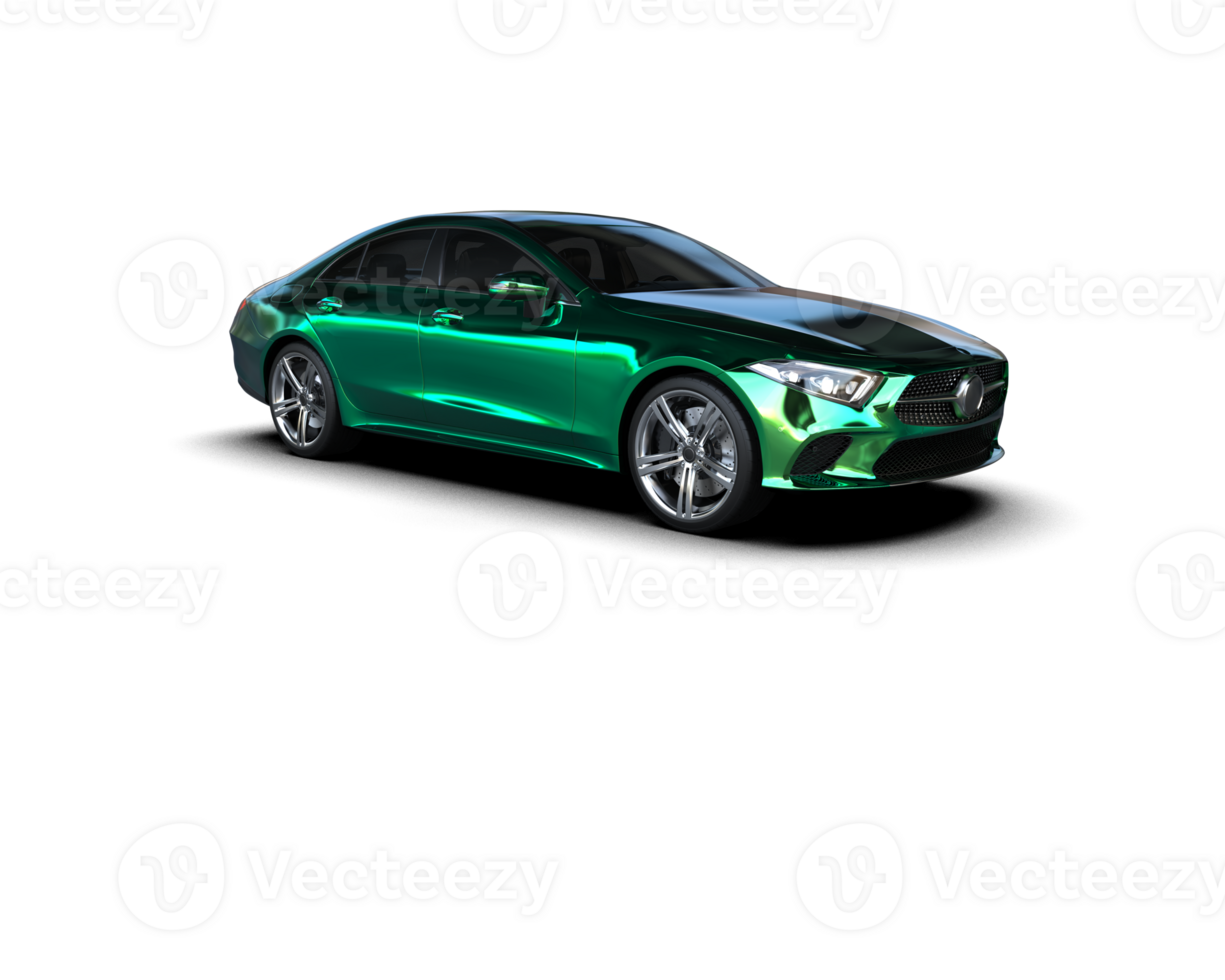 Modern car isolated on background. 3d rendering - illustration png
