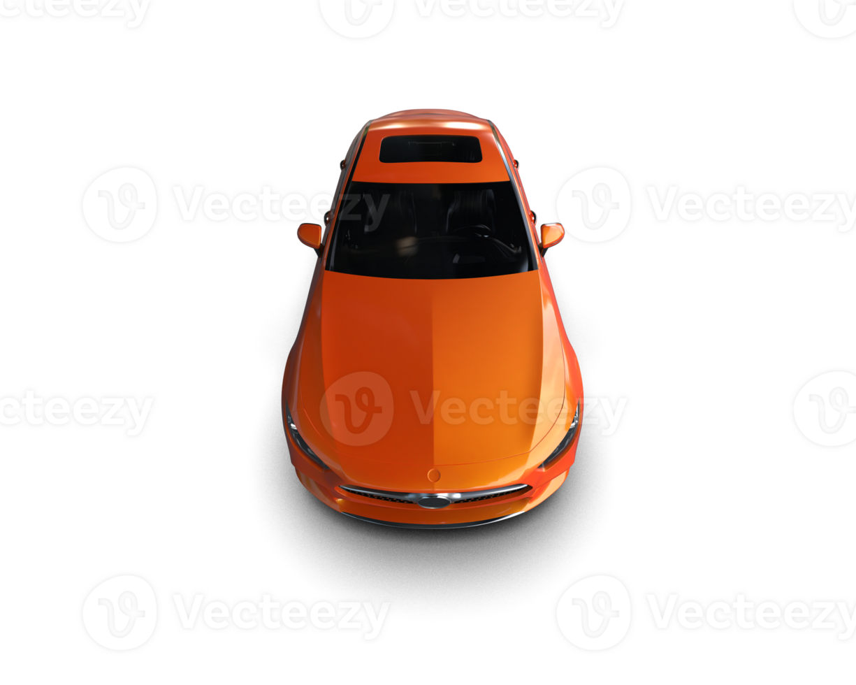 Modern car isolated on background. 3d rendering - illustration png