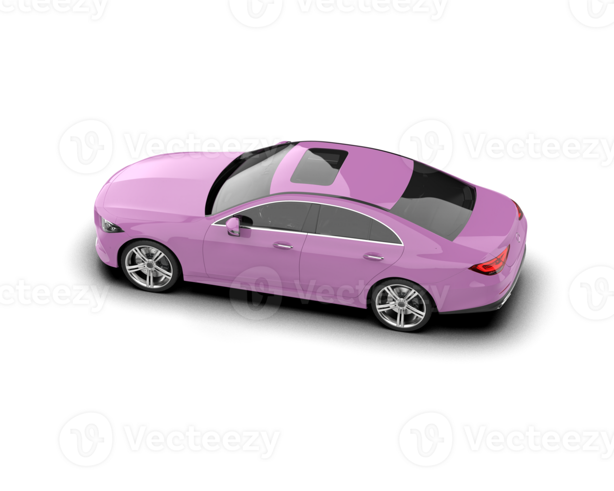 Modern car isolated on background. 3d rendering - illustration png
