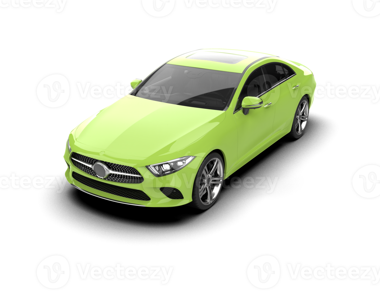 Modern car isolated on background. 3d rendering - illustration png