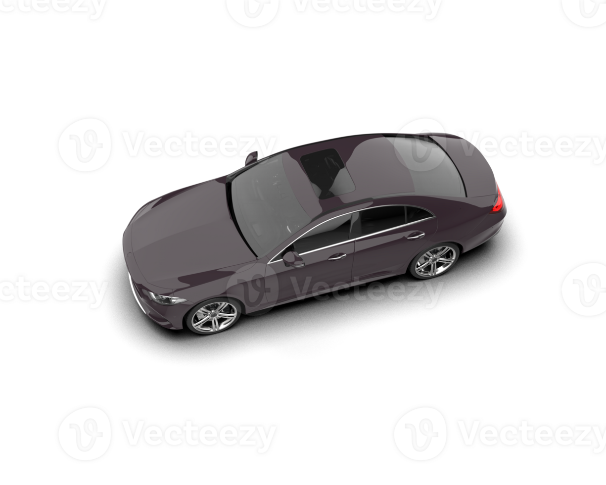 Modern car isolated on background. 3d rendering - illustration png