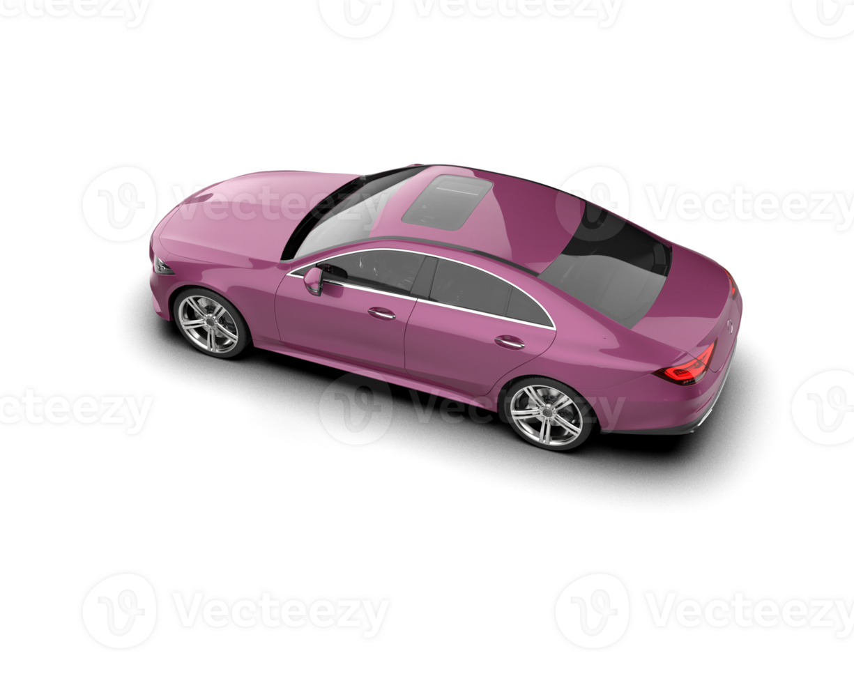 Modern car isolated on background. 3d rendering - illustration png