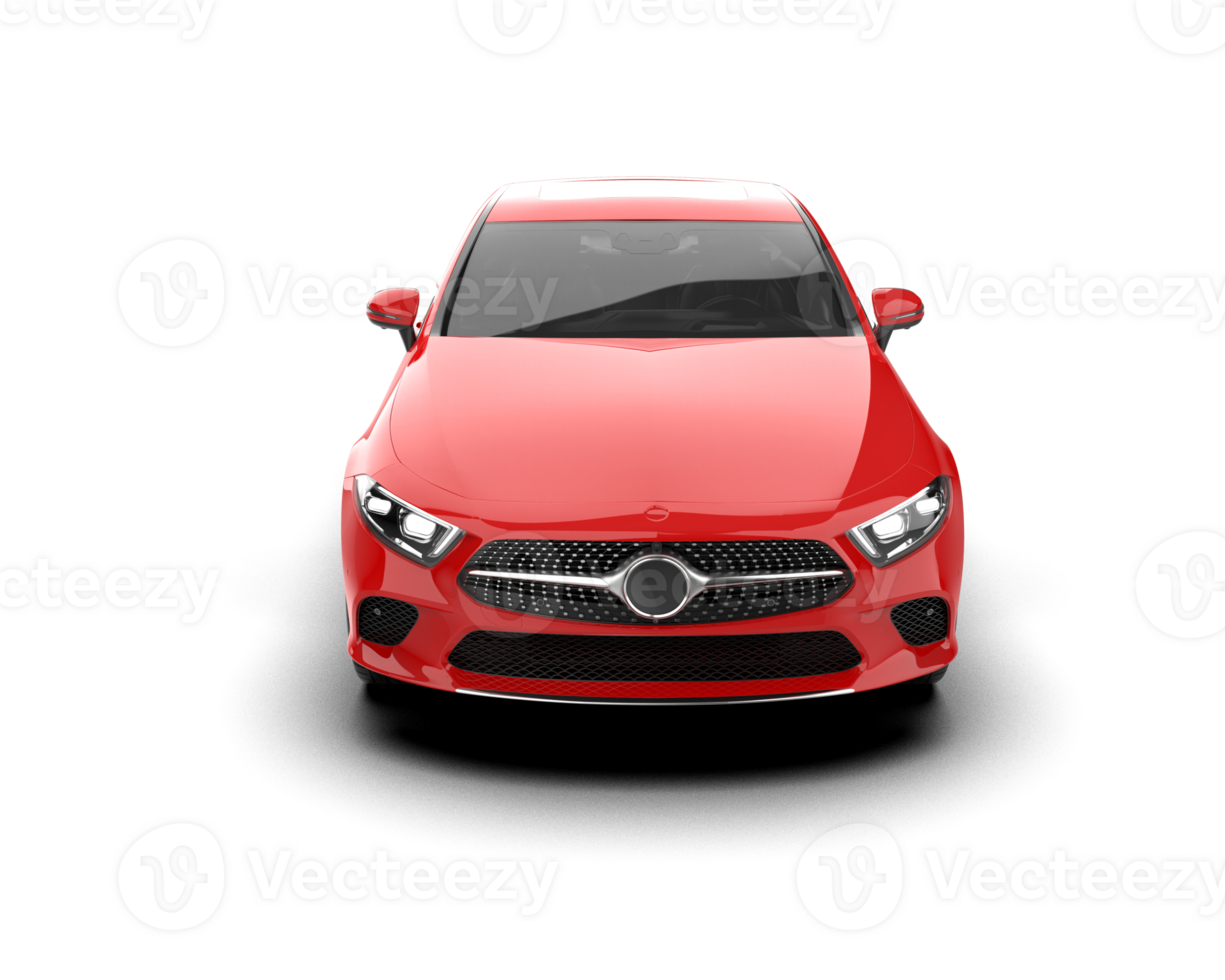 Modern car isolated on background. 3d rendering - illustration png
