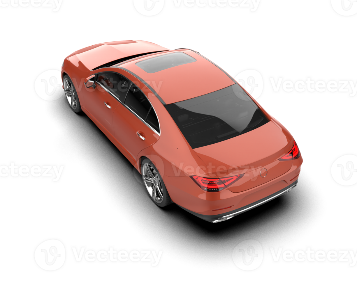 Modern car isolated on background. 3d rendering - illustration png