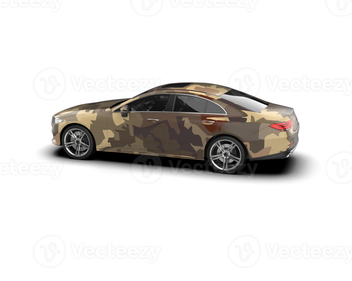 Modern car isolated on background. 3d rendering - illustration png