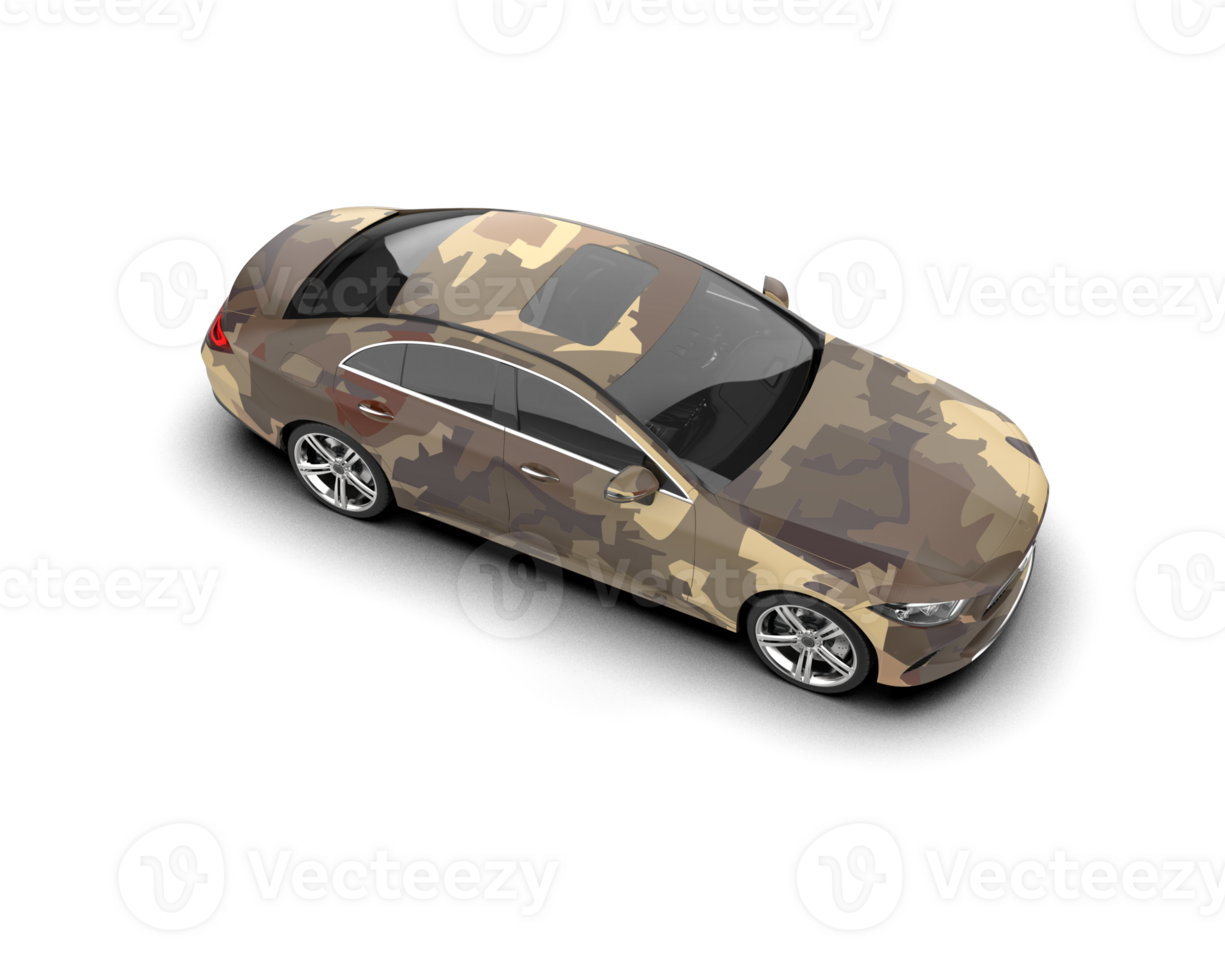 Modern car isolated on background. 3d rendering - illustration png