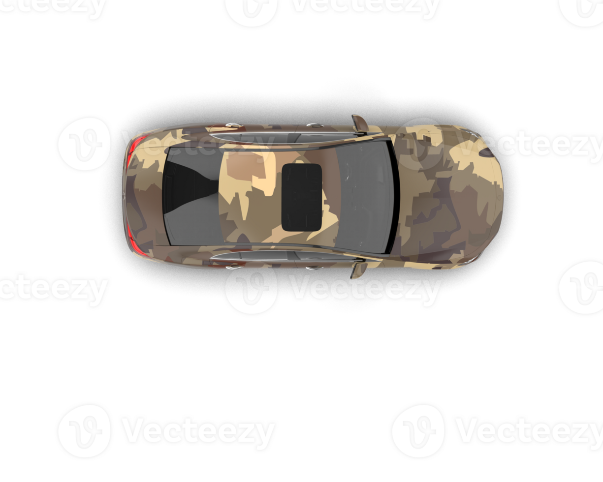 Modern car isolated on background. 3d rendering - illustration png