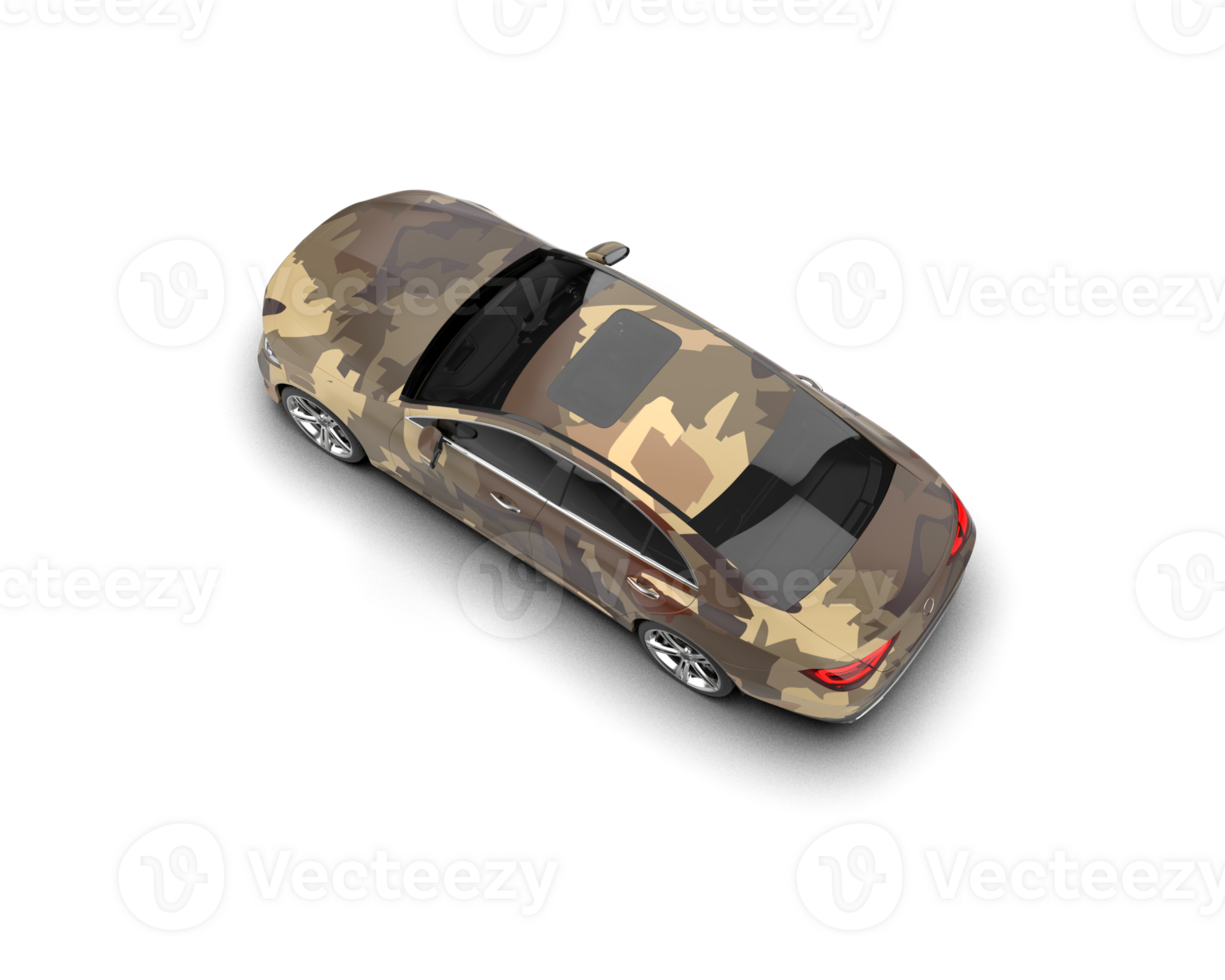 Modern car isolated on background. 3d rendering - illustration png