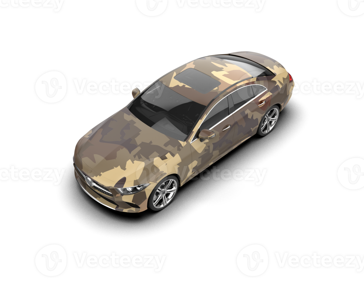 Modern car isolated on background. 3d rendering - illustration png