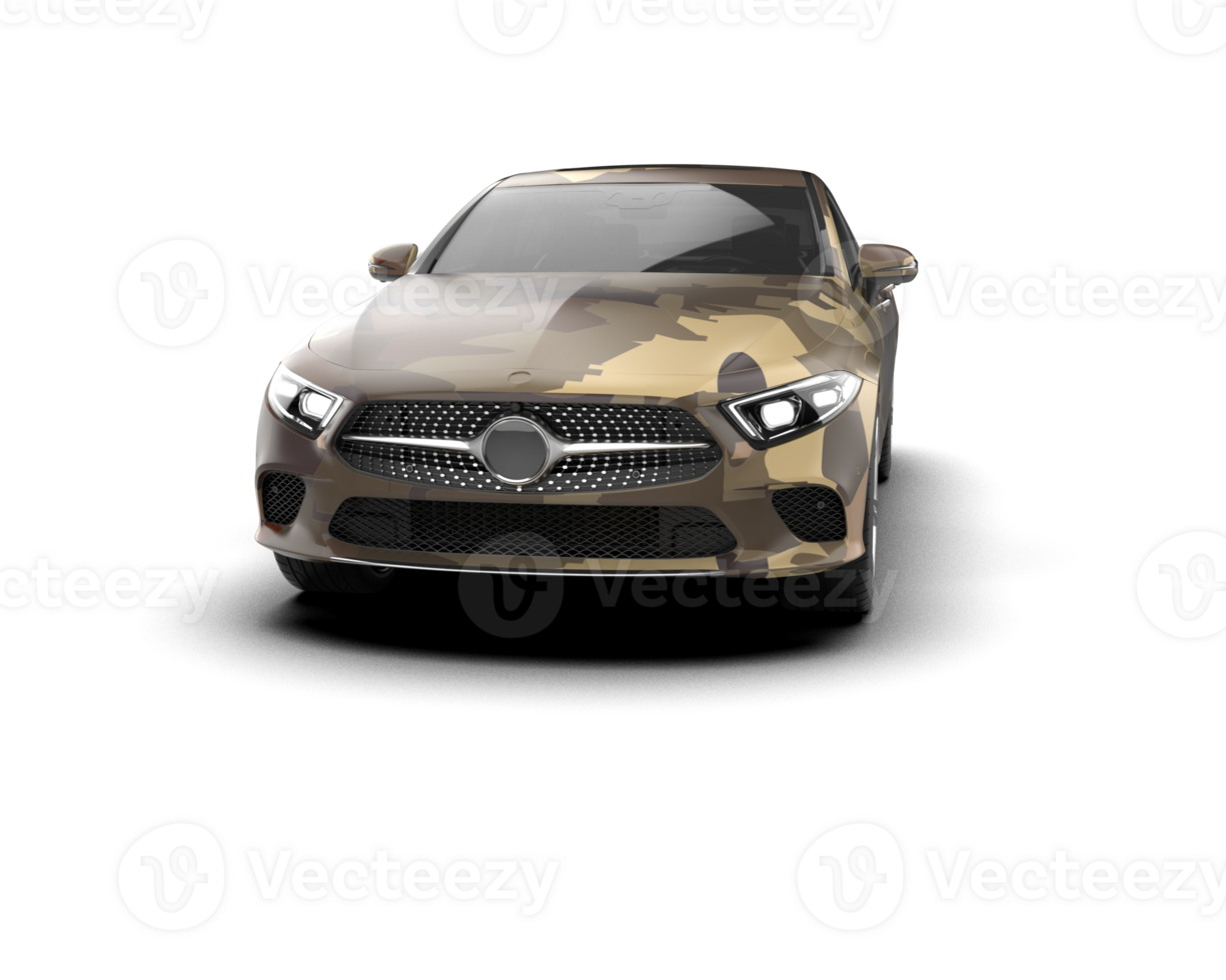 Modern car isolated on background. 3d rendering - illustration png