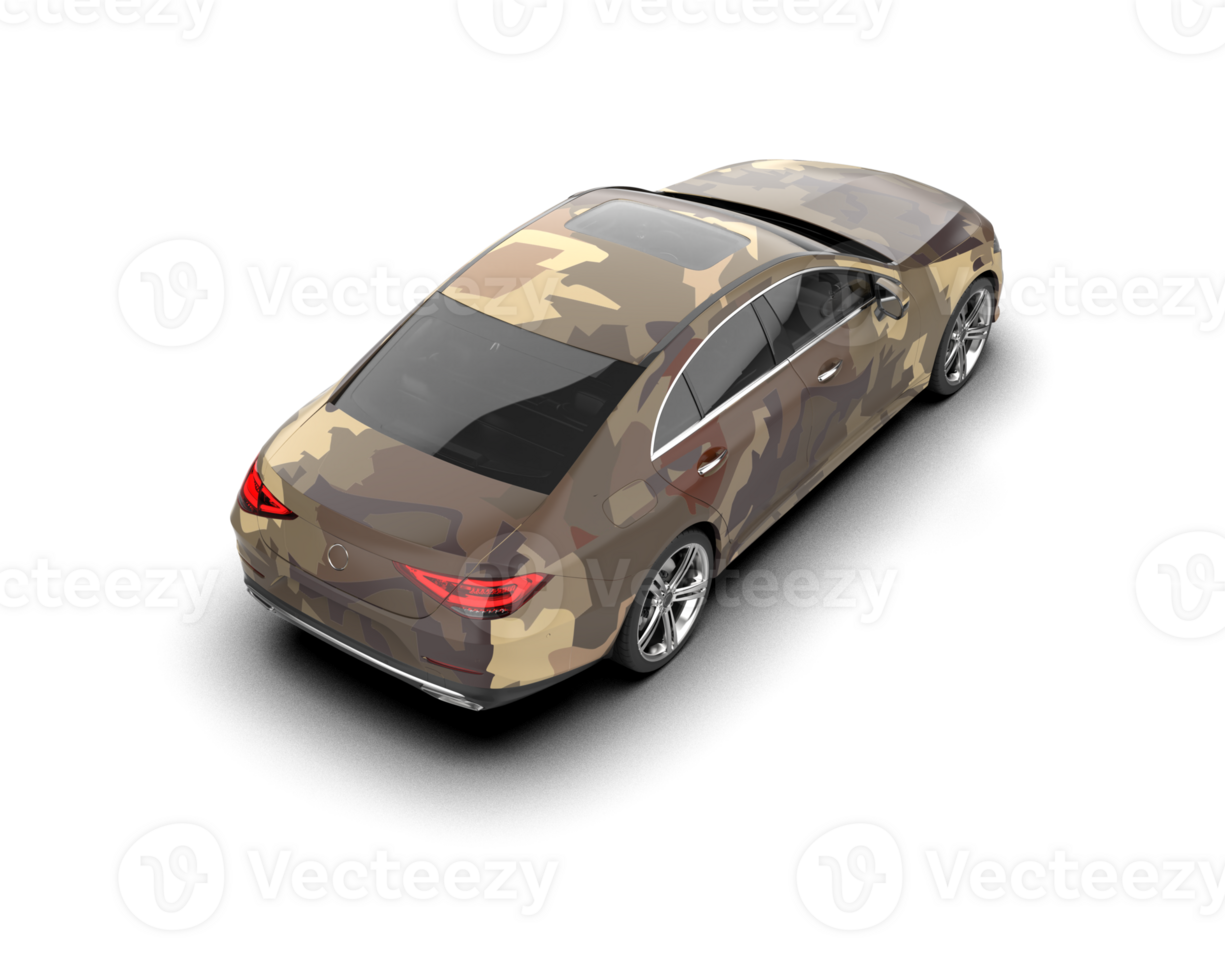 Modern car isolated on background. 3d rendering - illustration png