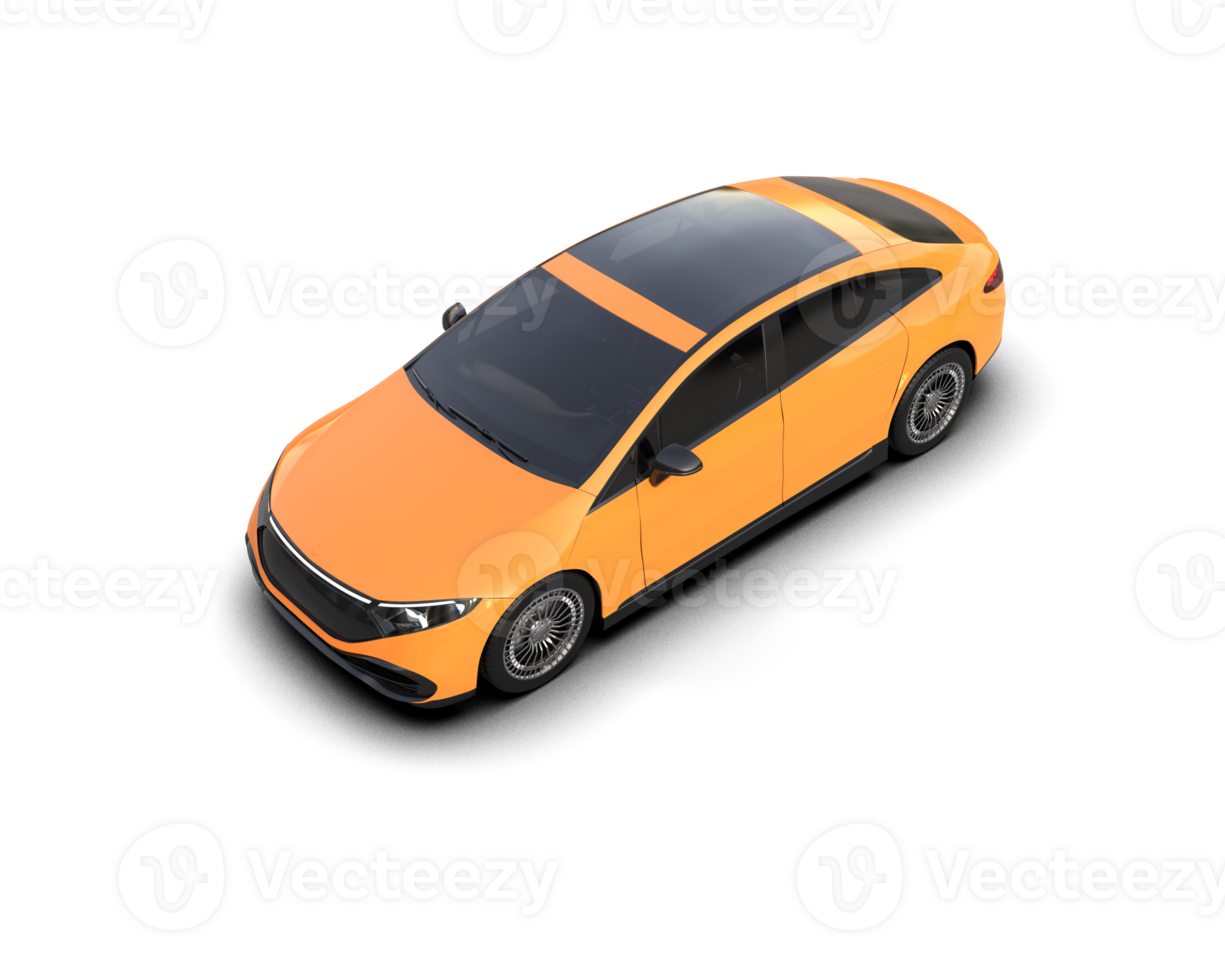 Modern car isolated on background. 3d rendering - illustration png