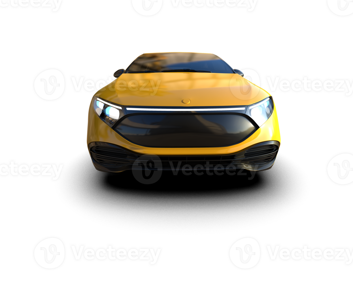 Modern car isolated on background. 3d rendering - illustration png