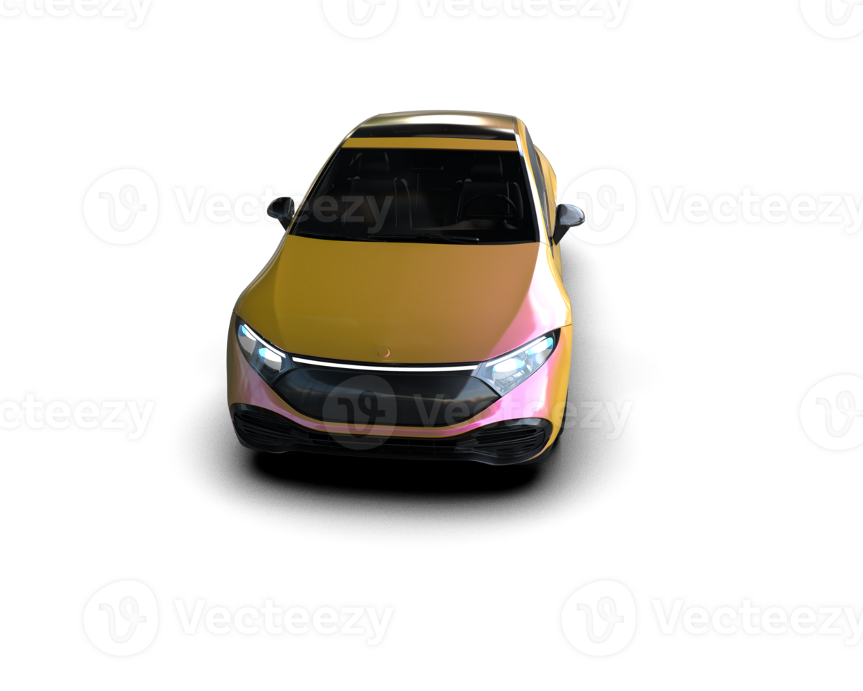 Modern car isolated on background. 3d rendering - illustration png