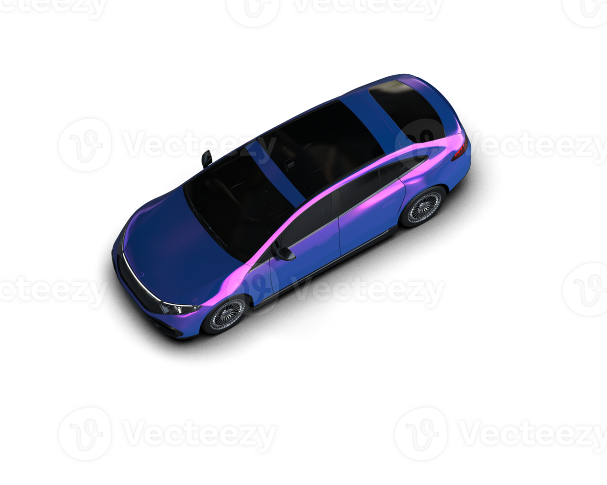 Modern car isolated on background. 3d rendering - illustration png