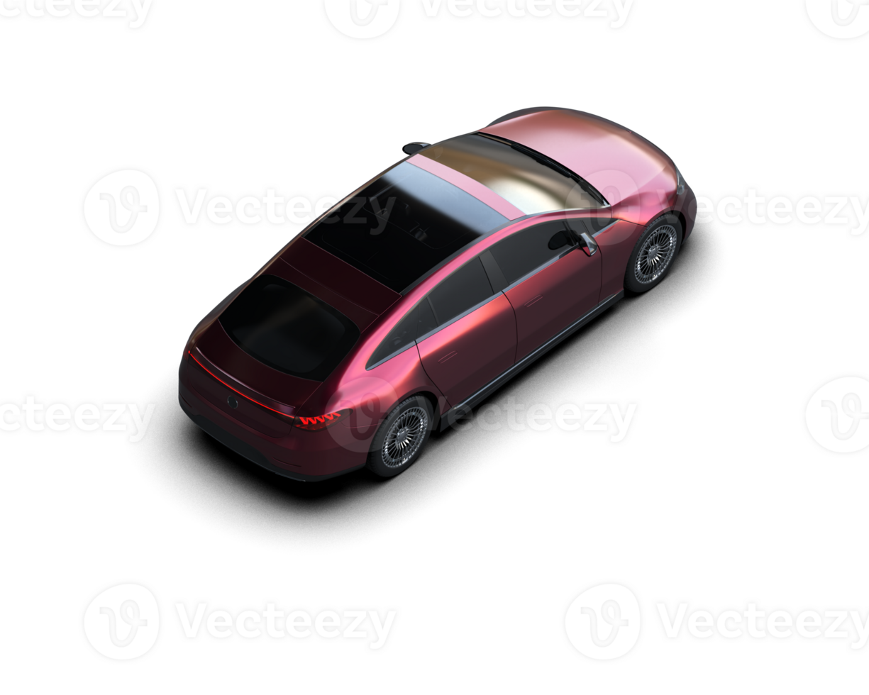 Modern car isolated on background. 3d rendering - illustration png