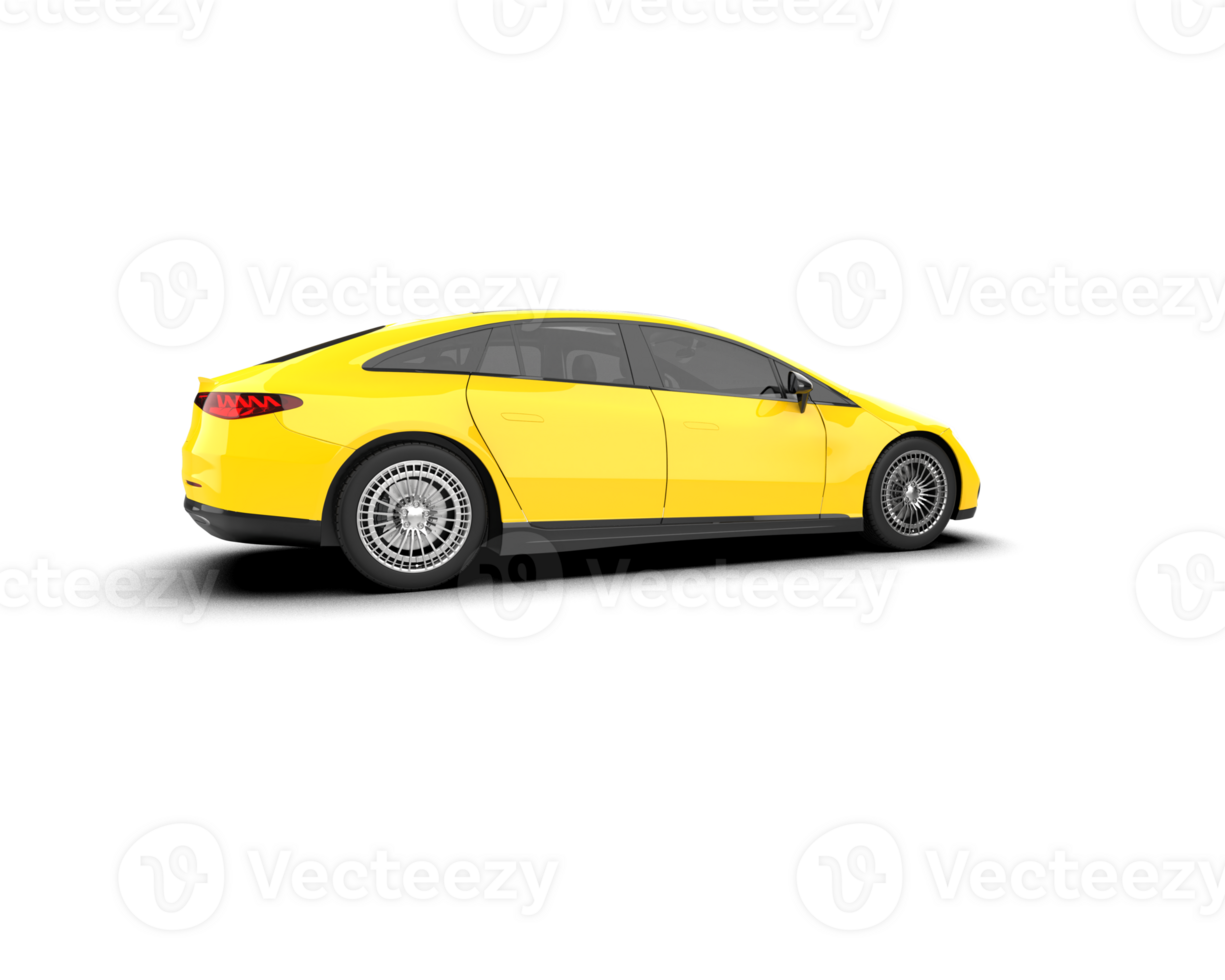 Modern car isolated on background. 3d rendering - illustration png