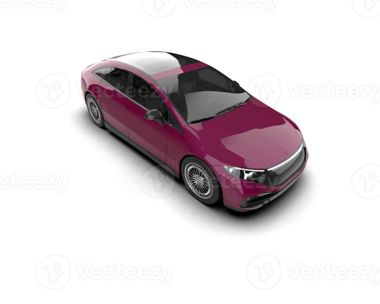 Modern car isolated on background. 3d rendering - illustration png