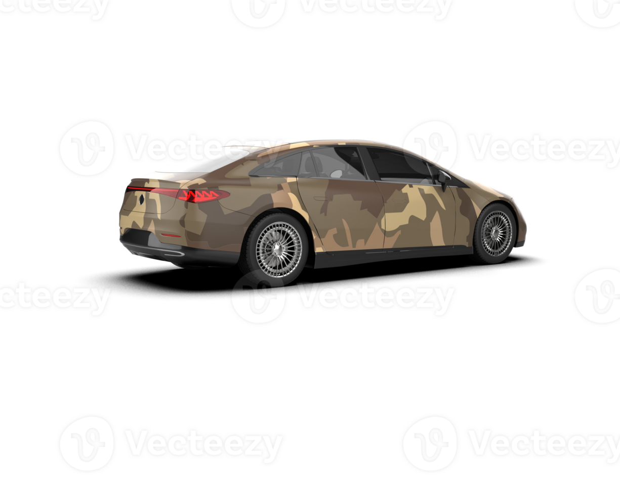 Modern car isolated on background. 3d rendering - illustration png