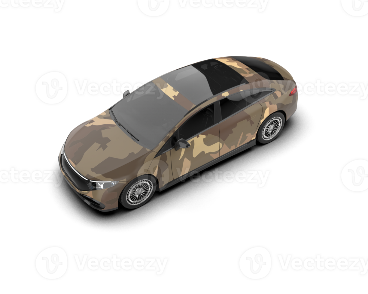 Modern car isolated on background. 3d rendering - illustration png