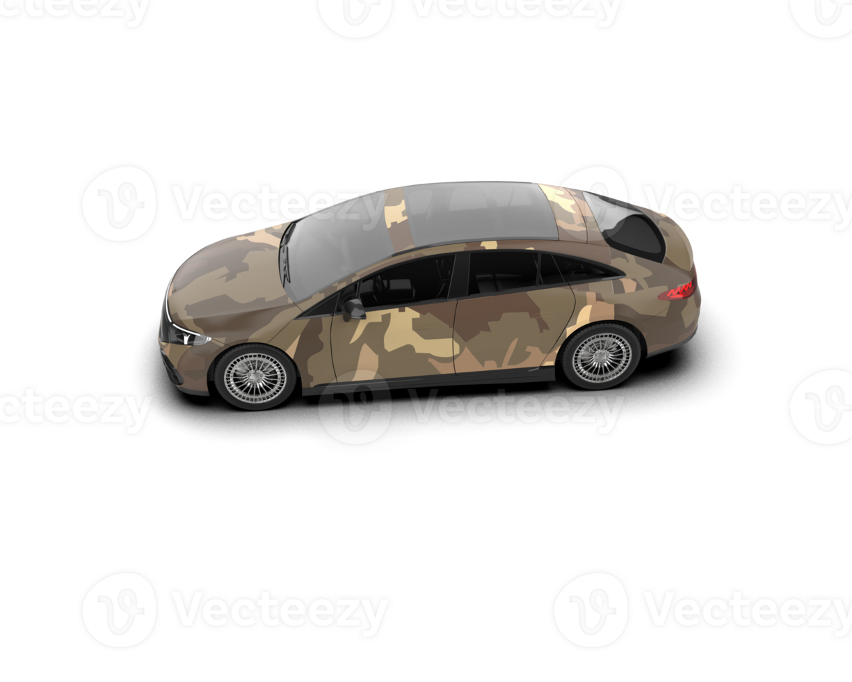 Modern car isolated on background. 3d rendering - illustration png