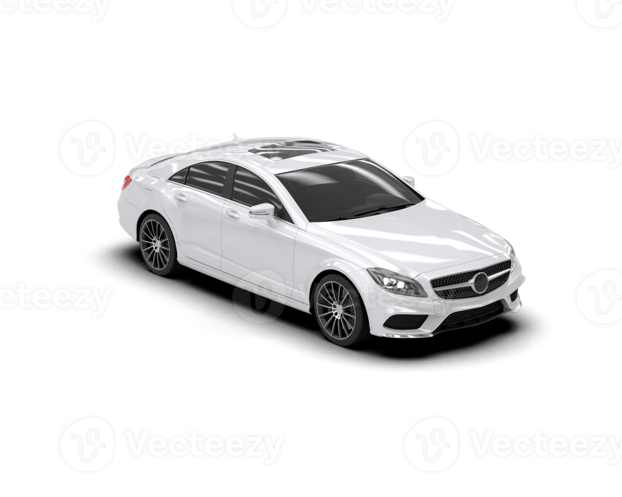 Modern car isolated on background. 3d rendering - illustration png