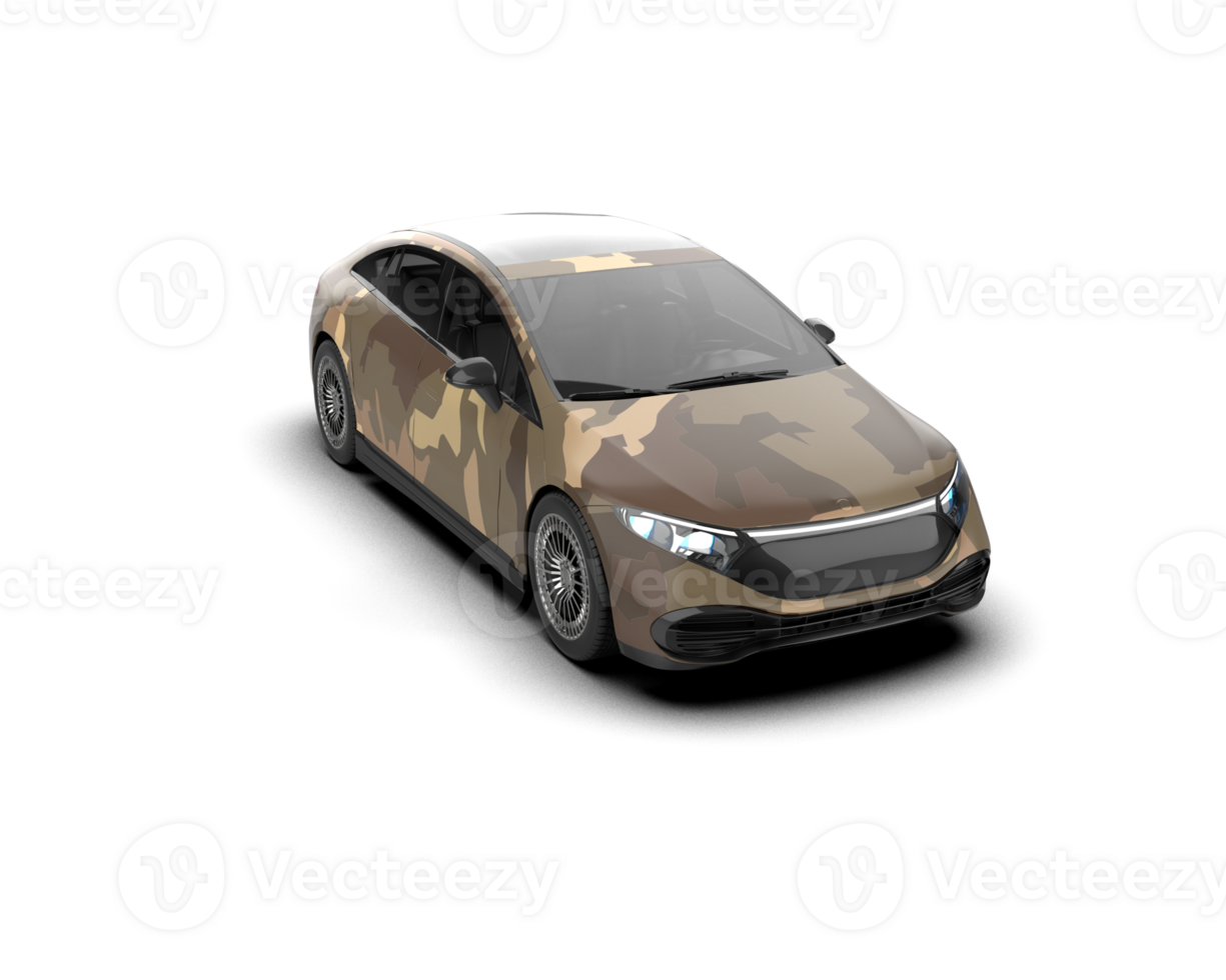 Modern car isolated on background. 3d rendering - illustration png