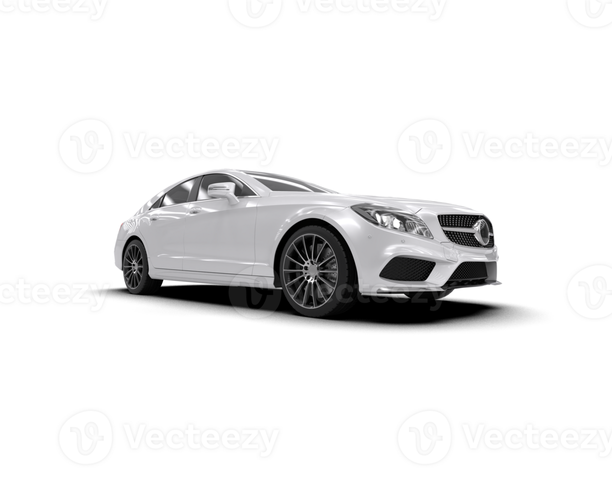 Modern car isolated on background. 3d rendering - illustration png