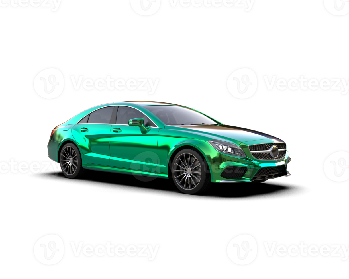 Modern car isolated on background. 3d rendering - illustration png