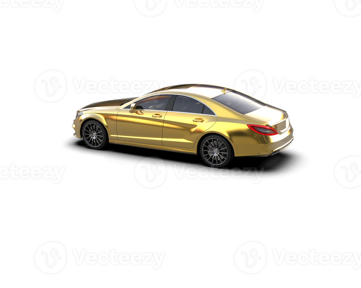 Modern car isolated on background. 3d rendering - illustration png