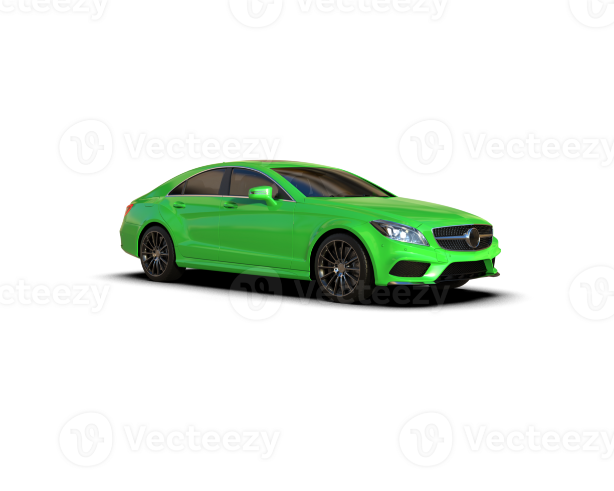 Modern car isolated on background. 3d rendering - illustration png