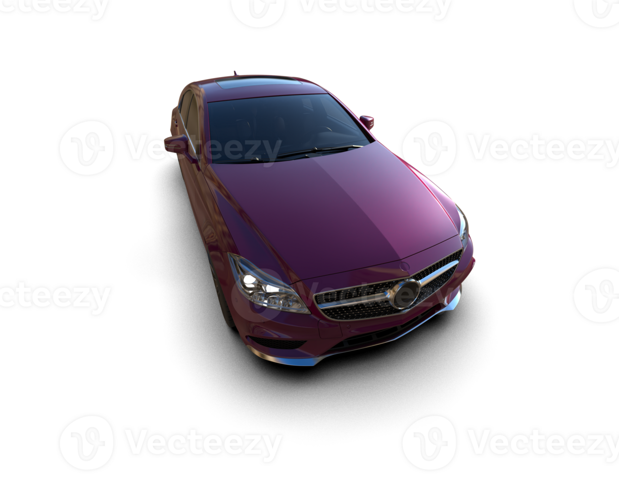 Modern car isolated on background. 3d rendering - illustration png