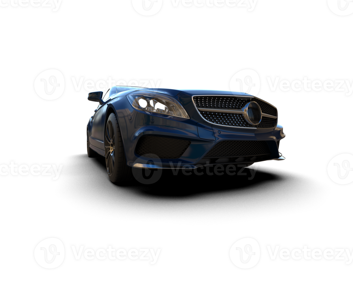 Modern car isolated on background. 3d rendering - illustration png