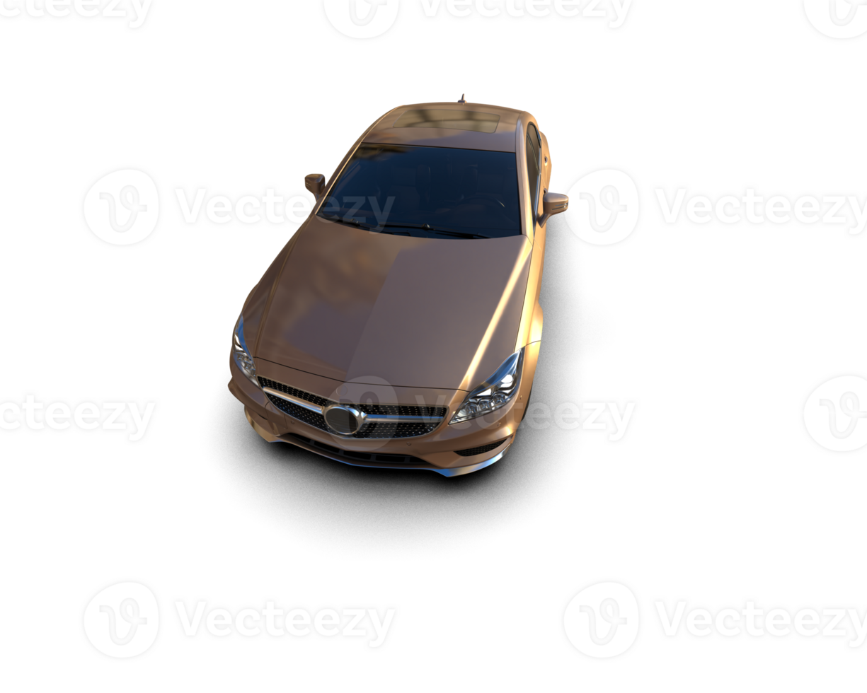 Modern car isolated on background. 3d rendering - illustration png