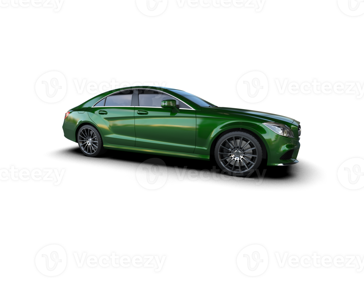 Modern car isolated on background. 3d rendering - illustration png