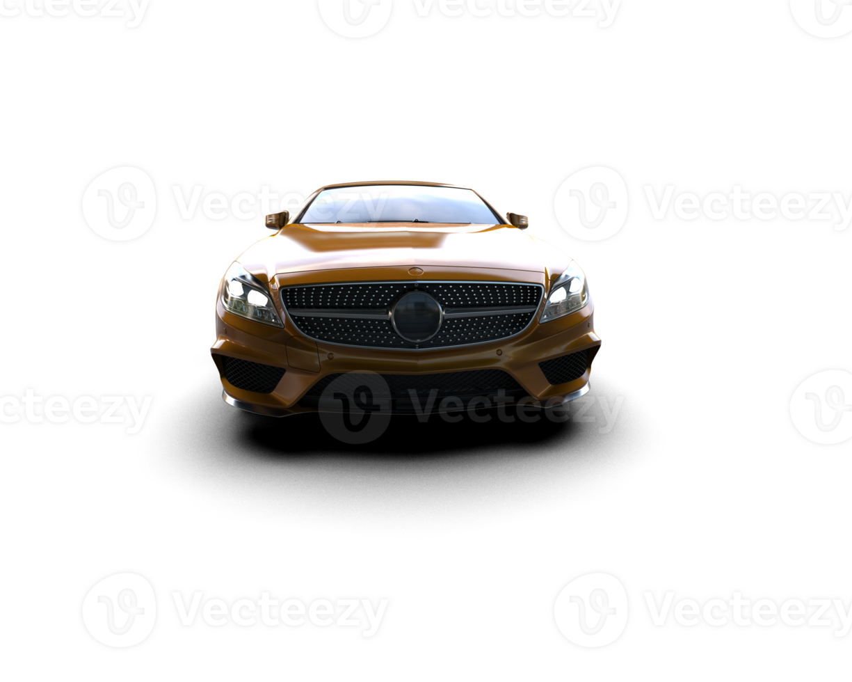 Modern car isolated on background. 3d rendering - illustration png