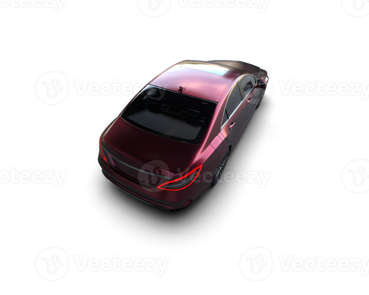 Modern car isolated on background. 3d rendering - illustration png