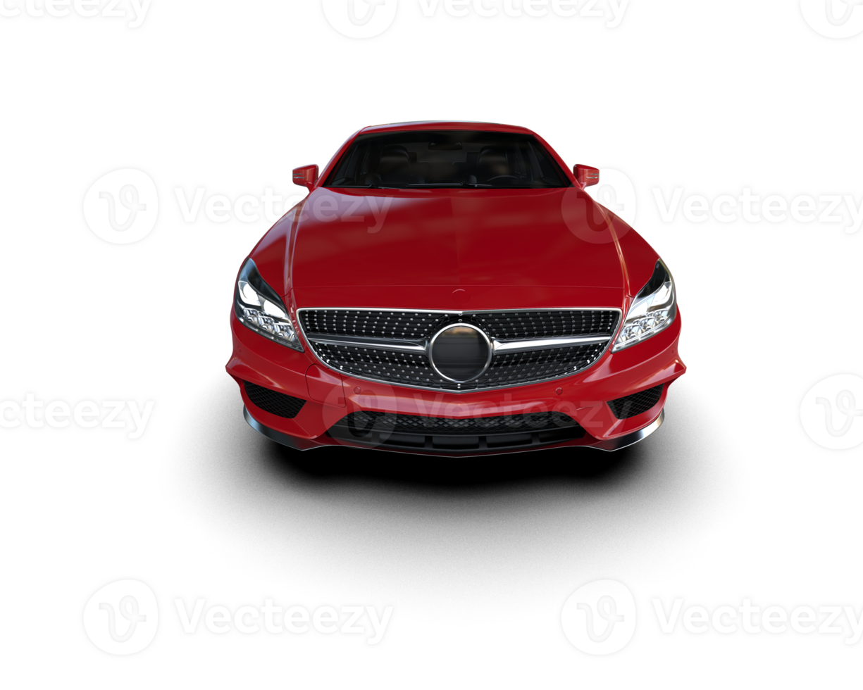 Modern car isolated on background. 3d rendering - illustration png