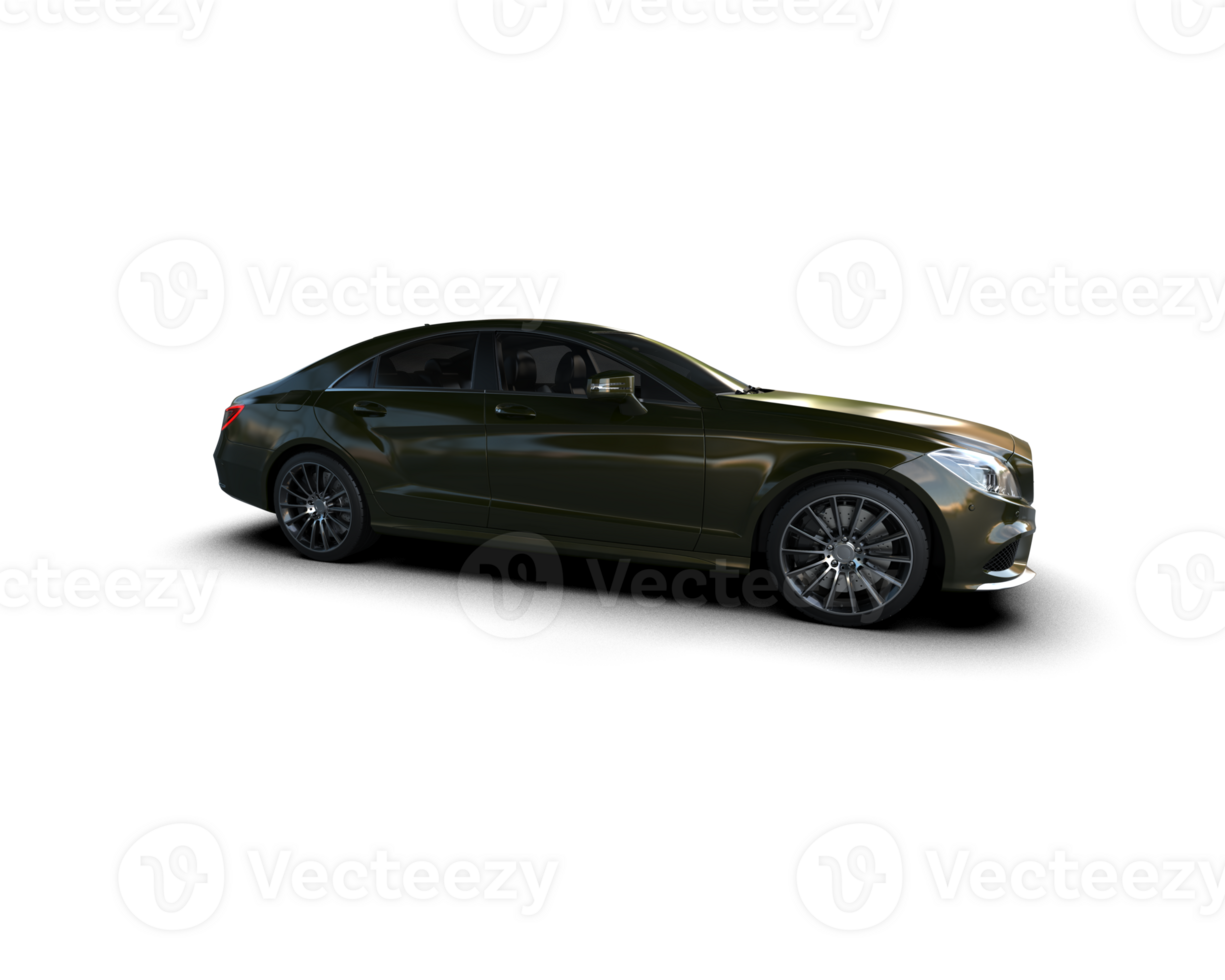 Modern car isolated on background. 3d rendering - illustration png