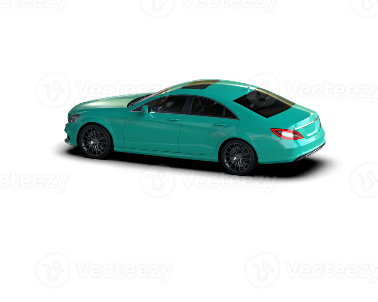 Modern car isolated on background. 3d rendering - illustration png