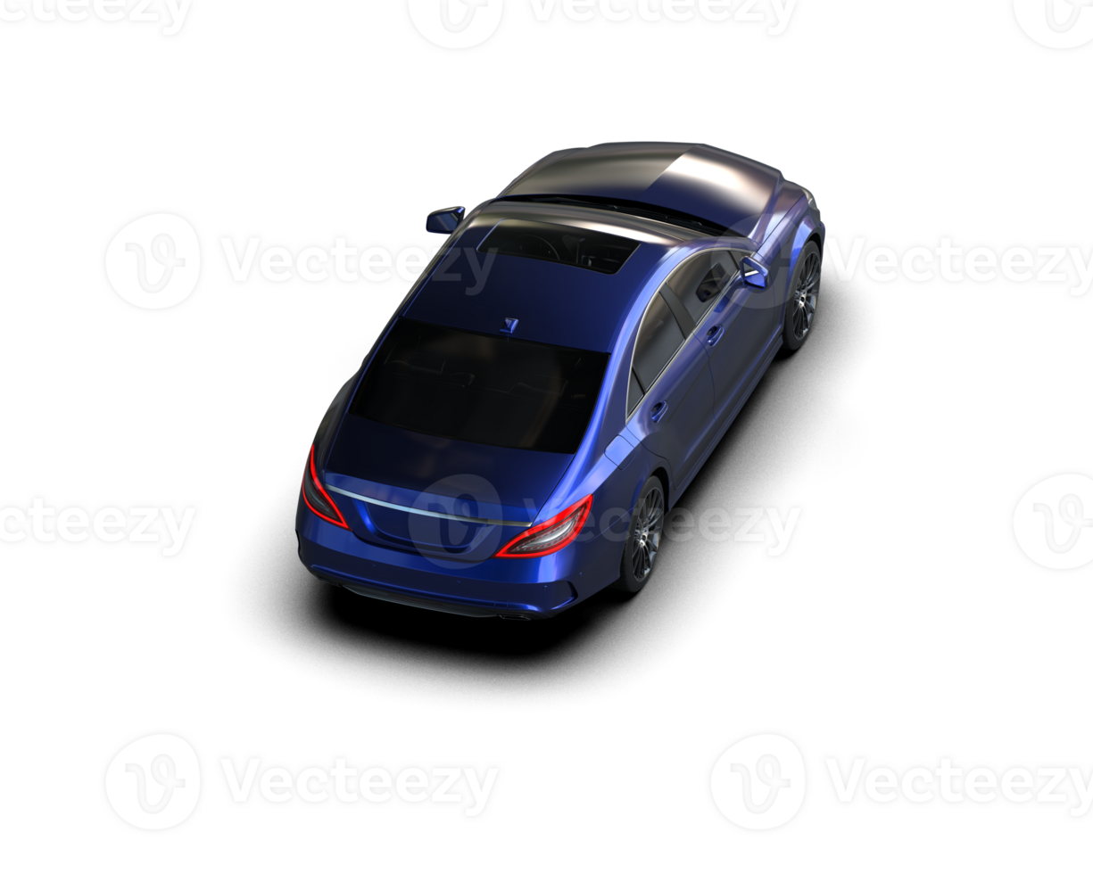 Modern car isolated on background. 3d rendering - illustration png