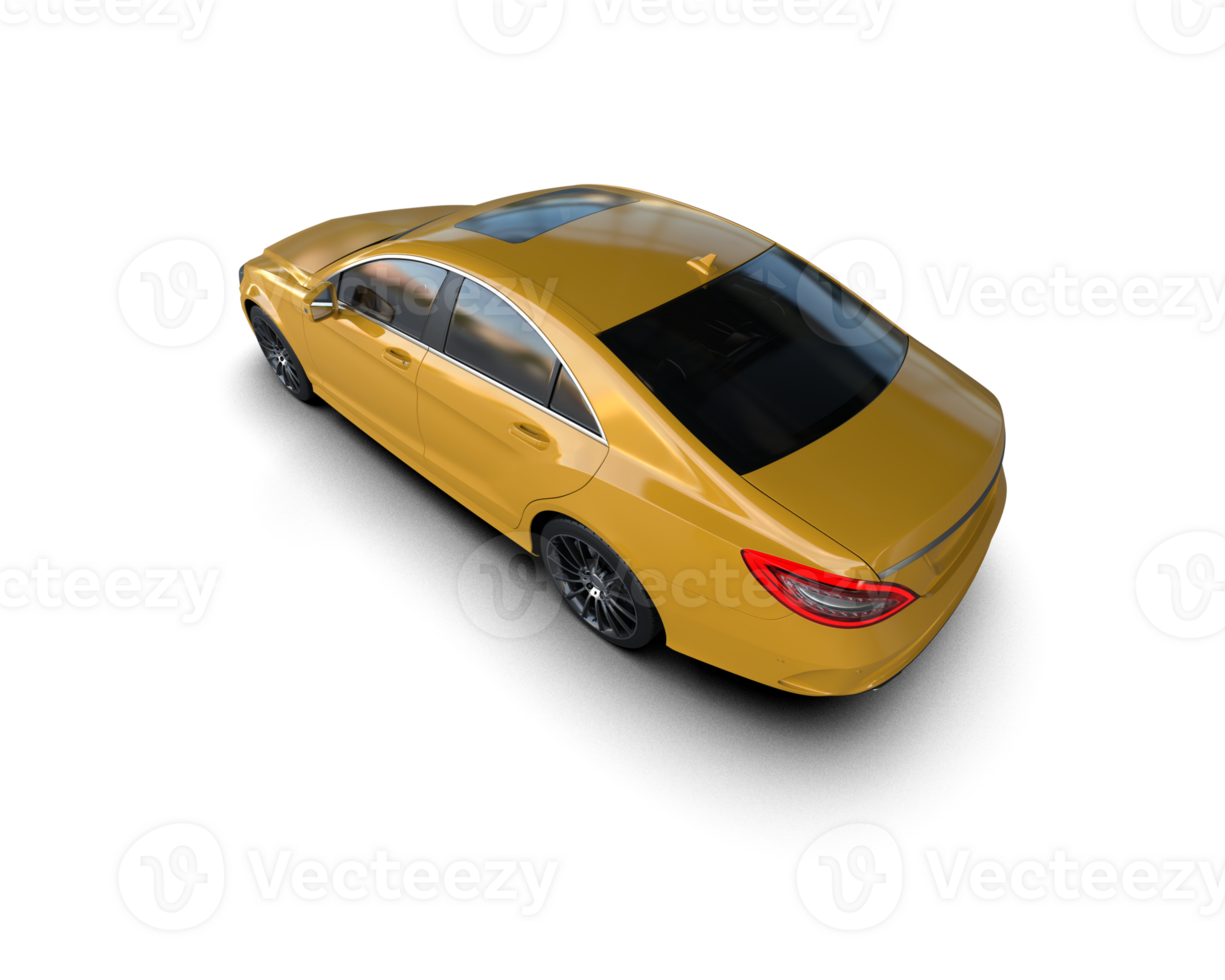 Modern car isolated on background. 3d rendering - illustration png