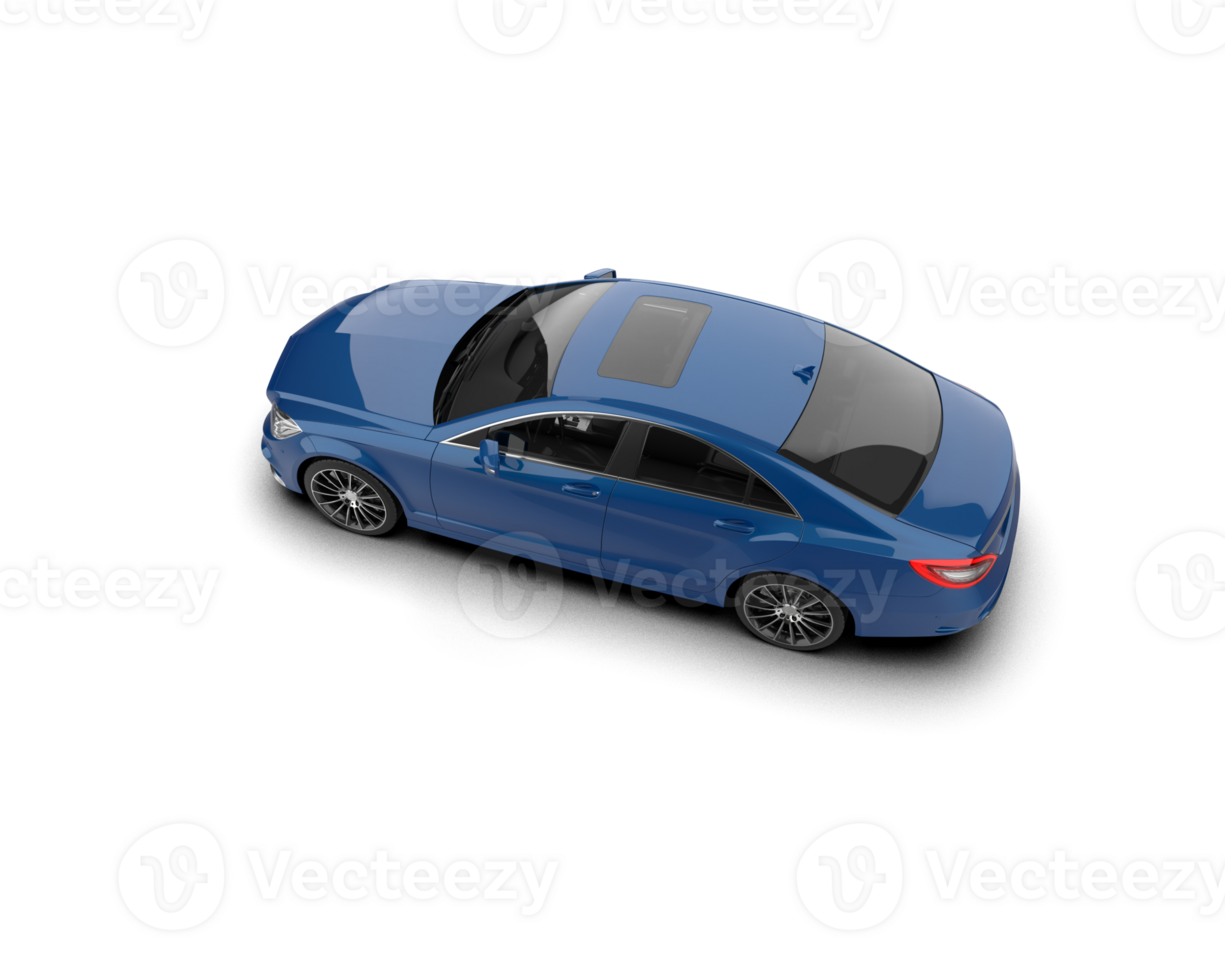 Modern car isolated on background. 3d rendering - illustration png