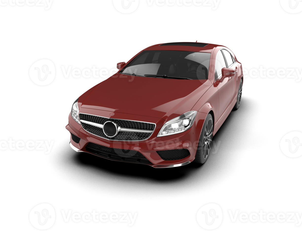 Modern car isolated on background. 3d rendering - illustration png