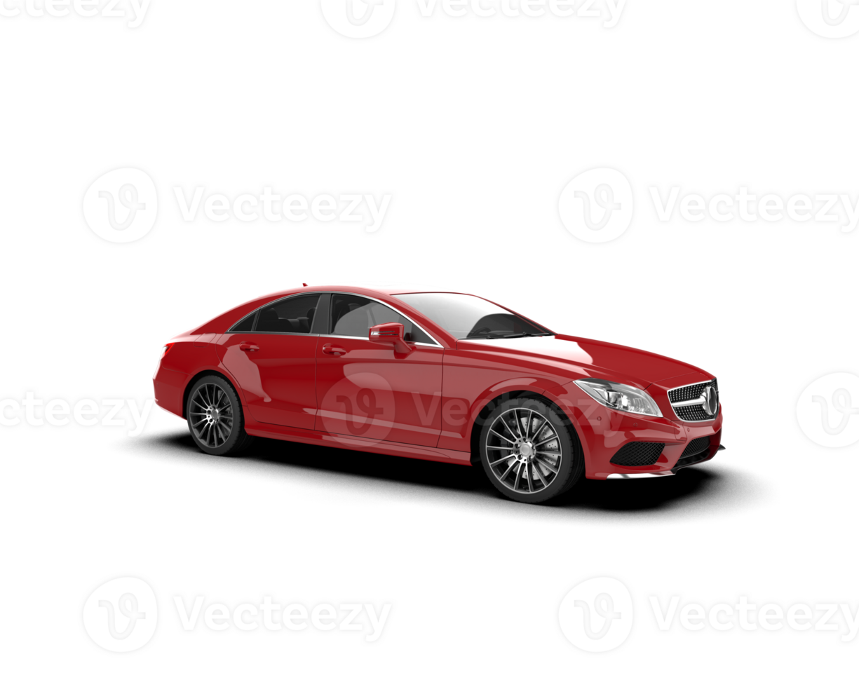 Modern car isolated on background. 3d rendering - illustration png