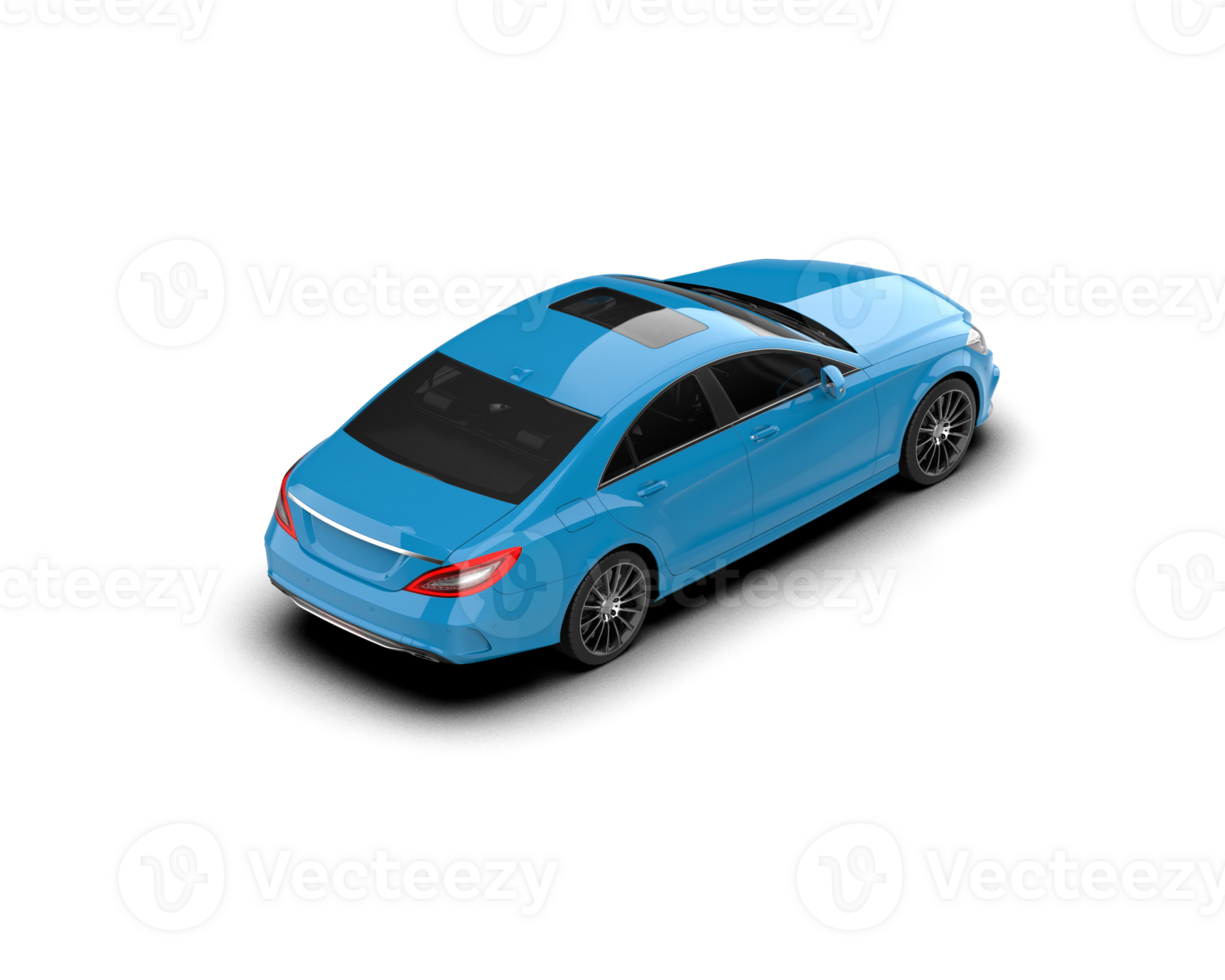 Modern car isolated on background. 3d rendering - illustration png